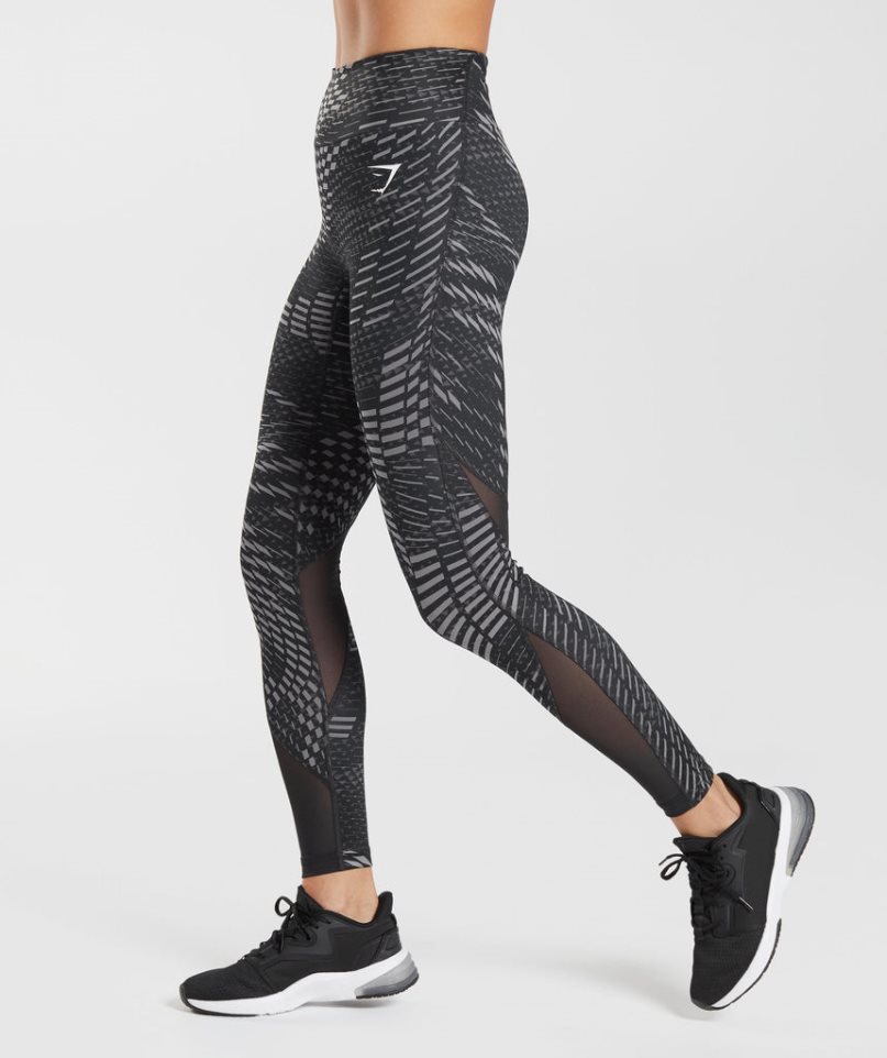 Women's Gymshark Sport Running Leggings Black | NZ 6FQVRA